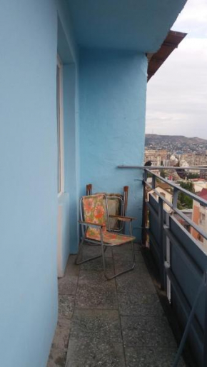 Blue balcony